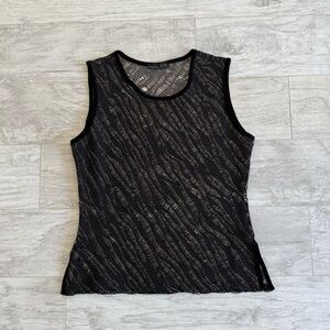 METALLIC SHEER TOP L